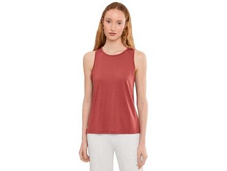 Smartwool Active Ultralite High Neck Tank Top Womens Clothing Burnt Sienna : MD, Lyocell/Nylon/Tencel
