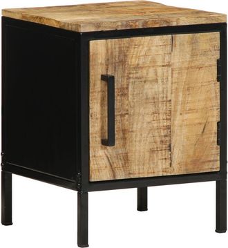 vidaXL Armario de Noche Marrón y negro 30 x 30 x 40 cm Vidaxl