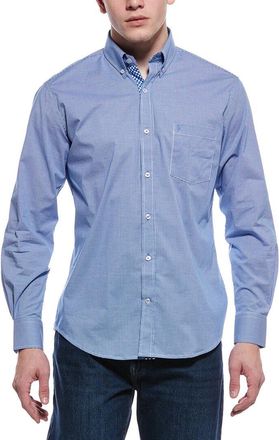 Tailorbyrd Tailorbyrd Signature Micro Gingham Button Down Shirt