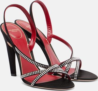 Valentino Garavani Dans Le Foyer 105 satin sandals