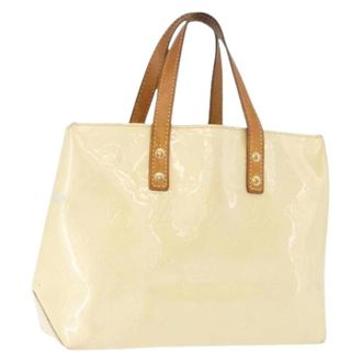 Louis Vuitton Pre-owned Handbags, female, Beige, Size: ONE SIZE Pre-owned Patent Leather Hand Bag
