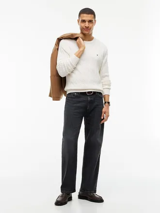 Tommy Hilfiger Mens Loose Jean - Grey Black - 29W x 30L