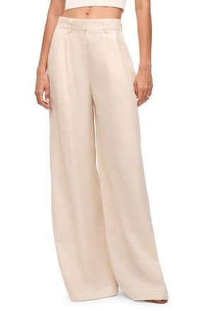Staud Luisa Linen Wide Leg Pants in Natural at Nordstrom Rack, Size 10