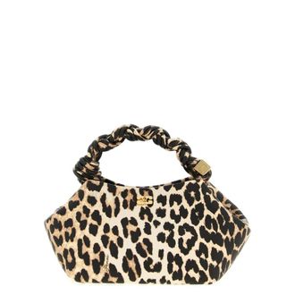 Ganni Small Bou Bag Leopard Handbag