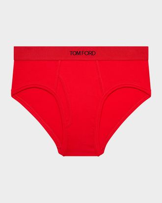 Tom Ford Men & apos;s Cotton-Stretch Jersey Briefs