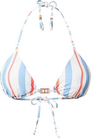 Twin-Set striped triangle bikini top - women - Polyamide/Elastane/Polyamide/Elastane - 5-B - White