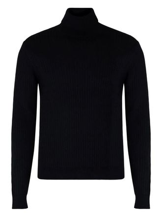 Slowear ribbed turtleneck sweater - Black