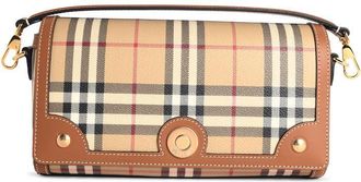 Burberry Note Beige Cotton Blend Bag