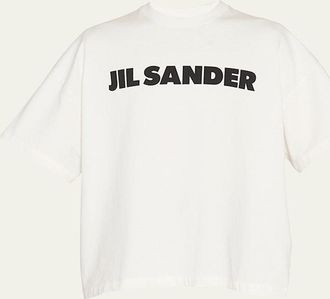 Jil Sander Mens Boxy Logo T-Shirt