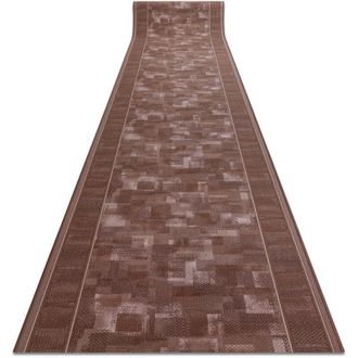 RugsX Runner anti-slip tribe brown 80cm brown 80x590 cm