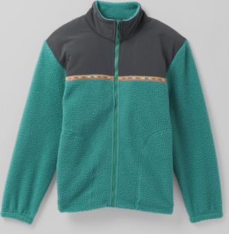 Prana Unisex Hurricane Full Zip Fleece Jacket In Cove