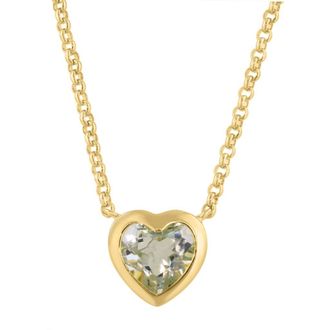 Effy Green Amethyst Heart Pendant Necklace at Nordstrom Rack, Size 18