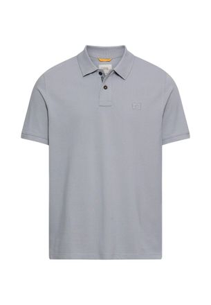 Camel Active Poloshirt CAMEL ACTIVE, Herren, Gr. 4XL, stone blau, Piqu&eacute;, Obermaterial: 100% Baumwolle, unifarben, normal h&uuml;ftbedeckend, Rundhals, B&uuml;ndchen, Shirts 
