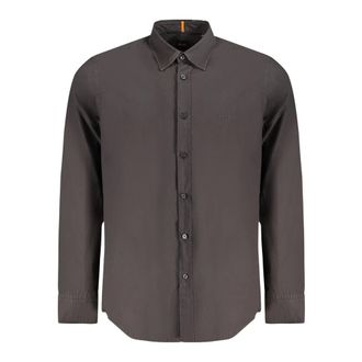 HUGO BOSS Relegant 6 M Shirt - Heren - Overhemden - Zwart - Maat: L Katoen