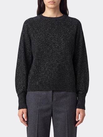 Twinset Maglia girocollo in misto lana e cashmere con filato lurex
