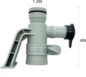 OEM Supporto Per Tubo Flessibile E Valvola A Getto DAria Di Ricambio Per Piscine Fuori Terra Con Tappo Nero