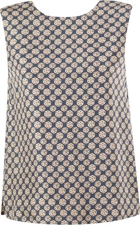Max Mara S Top de seda estampado reversible Maxmara Stmtimetop