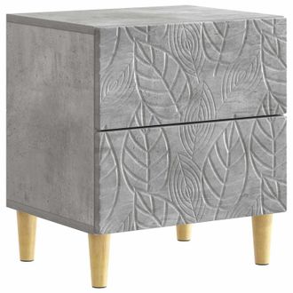 vidaXL Mesita De Noche Gris Hormig&oacute;n 43 X 34,5 X 48 Cm Vidaxl
