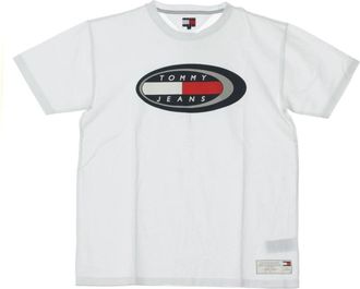 Tommy Hilfiger Klassiek Wit Ovaal T-shirt - Heren - T-shirts - Wit - S - Katoen - Tops