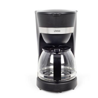 Livoo Cafetera El&eacute;ctrica - Livoo - Dod200n - 750 W - 1,25 L - 10 A 12 Tazas - Negro