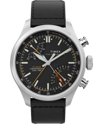 Timex Waterbury Ace Fly-back Heren Horloge Zwart TW2Y70000