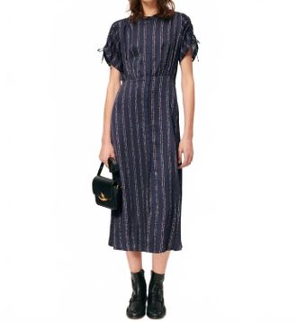 Sessun Nolong Dress In Navy