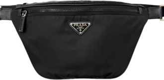 Prada Pre-owned Nylon prada-bags - Heren - Vintage Heuptassen - Zwart - ONE Size - Nylon - Vintage