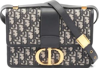 Dior 30 Montaigne jacquard chain shoulder bag - Neutrals