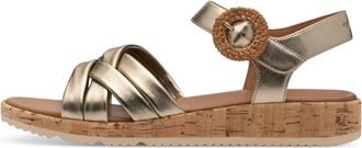 Tamaris Stijlvolle Sandaal voor Vrouwen - Dames - Sandalen - Bruin - 39 EU - Schoenen