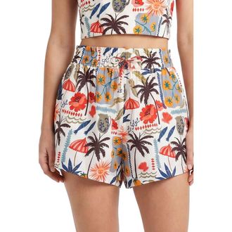 Change of Scenery Vicki High Waist Shorts in Riviera at Nordstrom, Size Medium