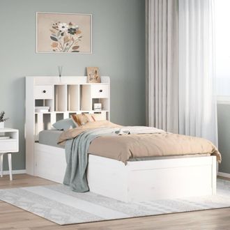 Berkfield Home Bed Frame without Mattress White 90x190 cm Single Solid Wood Pine