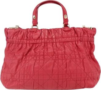 Dior Pre-owned Handbags, female, Red, Size: ONE SIZE Pre-owned Delices tote