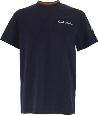 Moncler T-shirt con logo - Blu