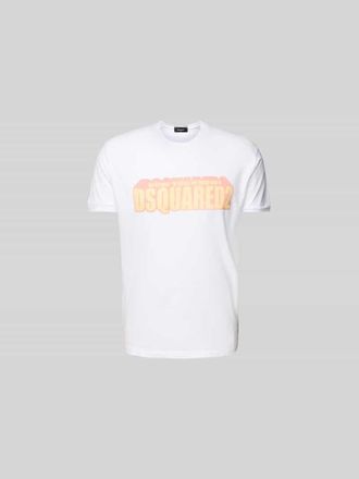 Dsquared2 T-Shirt mit Label-Print in Weiss, Gr&ouml;&szlig;e XXL
