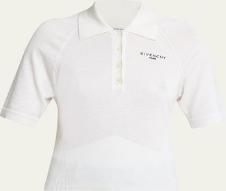 Givenchy Cropped Short-Sleeve Polo Shirt