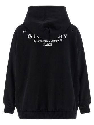 Givenchy Womens Bicolor Cotton Hoodie Clothing