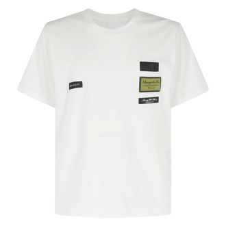 Maison Margiela T-Shirts, male, White, Size: XL Label Patch T-shirt