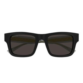 Gucci Sunglasses, unisex, Black, Size: 52 MM Square Sunglasses