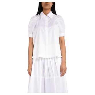 Max Mara Shirts, female, White, Size: XL Poplin Shirt