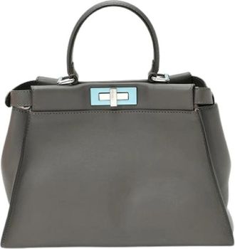 Fendi Pre-owned Vintage Shoulder Bag - Dames - Vintage Handtas - Grijs - ONE Size - Leer - Vintage