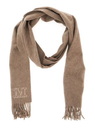 Max Mara Womens Scarf Wsdalia Beige Cashmere Scarfs