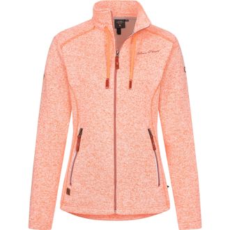 Deproc Strickfleecejacke DEPROC ACTIVE LUVERNE WOMEN, Damen, Gr. 50 (XL), orange, 100% Polyester, tailliert, gerader Abschluss, Jacken Strickfleecejacke, Kon
