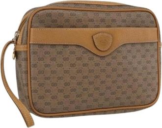 Gucci Pre-owned Plastic Cross Body Tas - Dames - Vintage Schoudertas - Bruin - ONE Size - Vintage