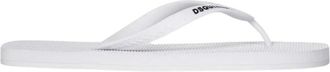 Dsquared2 Schoenen, Heren, Wit, 41 EU, Witte rubberen casual sandalen