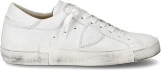 Philippe Model Prsx Lage Sneakers - Heren - Sneakers - Wit - 40 EU - Katoen - Schoenen