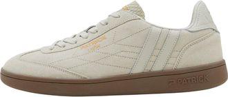 Patrick Mens Lyon Su&egrave;de Cupsole Trainers (Off White/Gum)