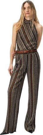 Missoni Long Pants In Herringbone Stripe Knit in Multicoloured Brown at Nordstrom, Size 42 It