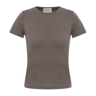 Matteau T-Shirts, female, Brown, Size: XL Baby Tee