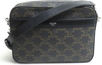 Celine Black Pvc Leather Shoulder Bag (Pre-Owned)