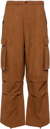 Story mfg. organic cotton cargo trousers - men - Organic Cotton - L - Brown
